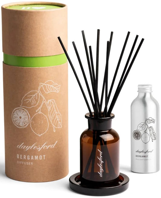 Daylesford Bergamont Diffuser Set | Reeds, Oil, Bottle & Coaster