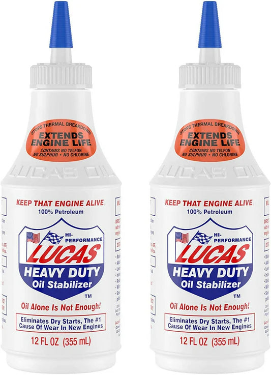 2 x 355ml| Lucas| Heavy Duty Oil Stabilizer