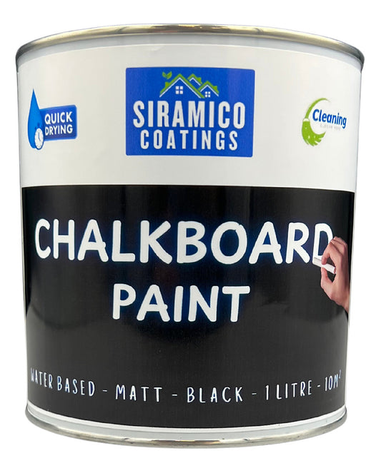 Siramico| Chalkboard Paint| Matt Black| 1L