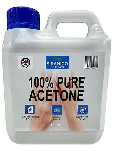 2 x 1L| Siramico| 100% Pure Acetone