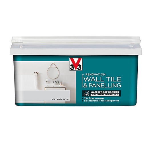 V33| Wall Tile & Panelling| Soft Grey Satin| 2L