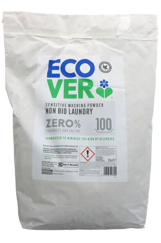 Ecover|Non Bio Washing Powder- Sensitive- Zero%Fragrance-7.5kg