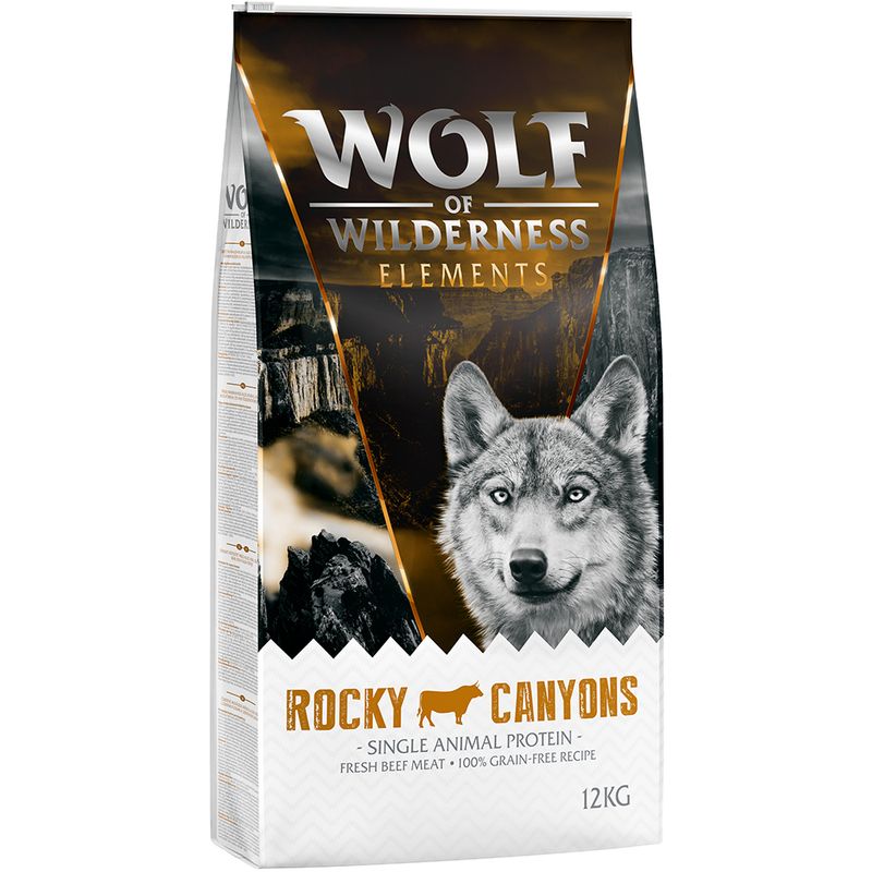Wolf of Wilderness| Rocky Canyons- Dog Dry- Fresh Beef- Grain Free- 12kg
