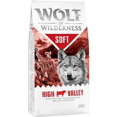 Wolf of Wilderness Soft High Valley - Beef & Chicken - 12kg