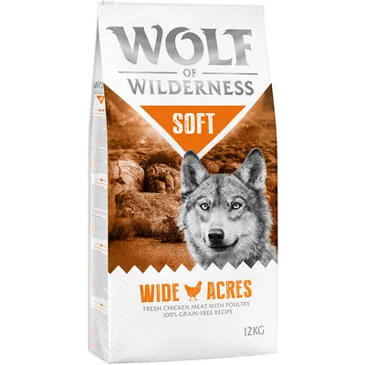 Wolf of Wilderness| Dog Dry- Soft- Wide Acres- Grain Free- Chicken- 12kg