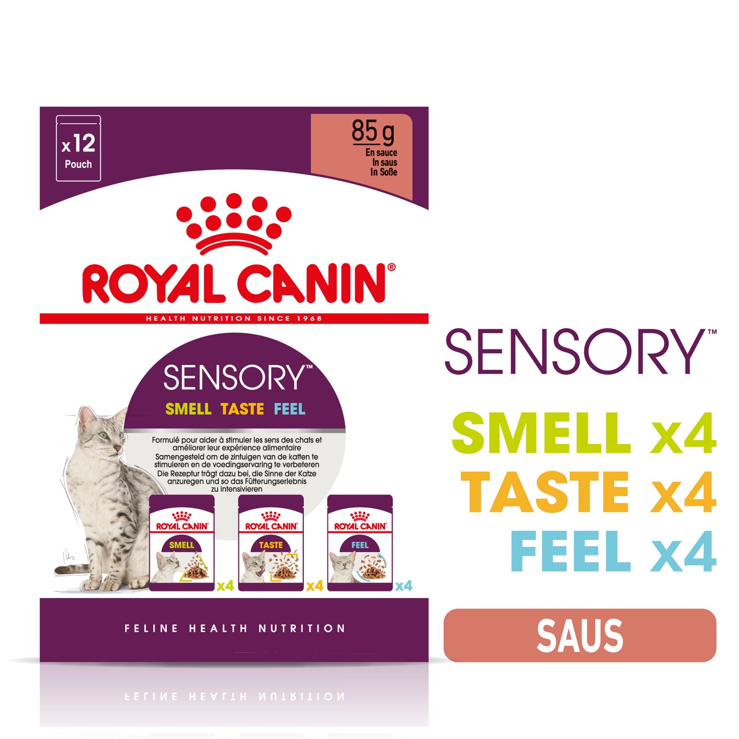 Royal Canin | Sensory Taste/Smell/Feel | Sauce | 12x85g